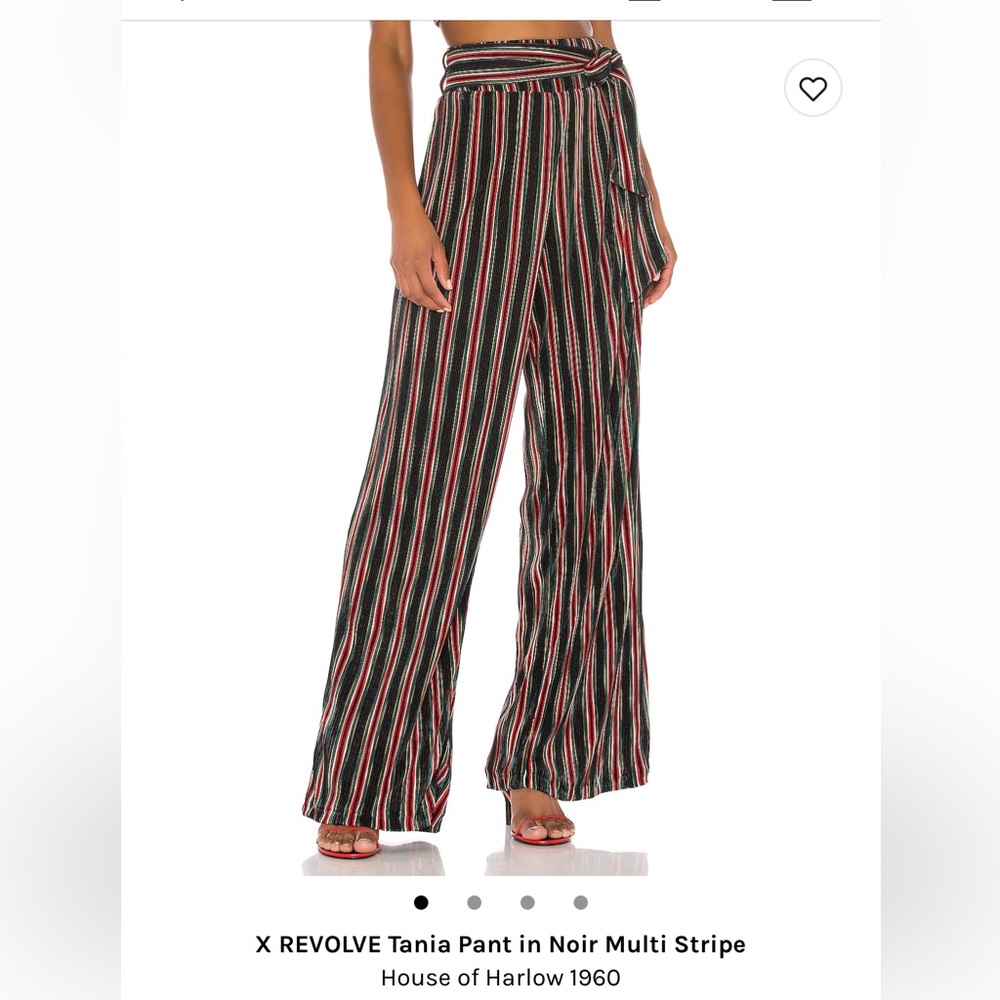 House of Harlow 1960 X Revolve Tania Pants and Arnound Top in Noir Stripe - Picture 2 of 15